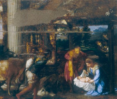 Adorazione dei pastori da Tiziano Vecelli